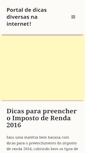 Mobile Screenshot of dicasde.com.br